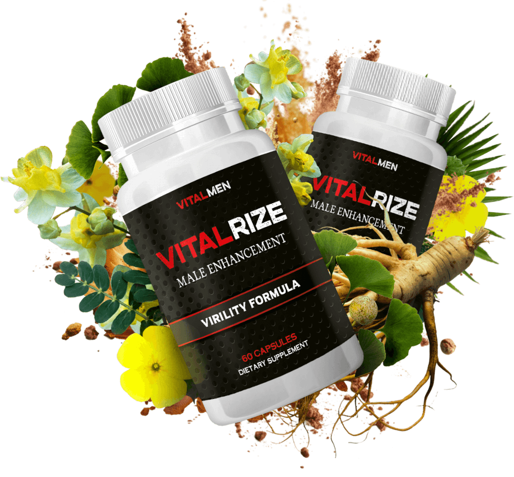Vitalis XL bottles with natural ingredients